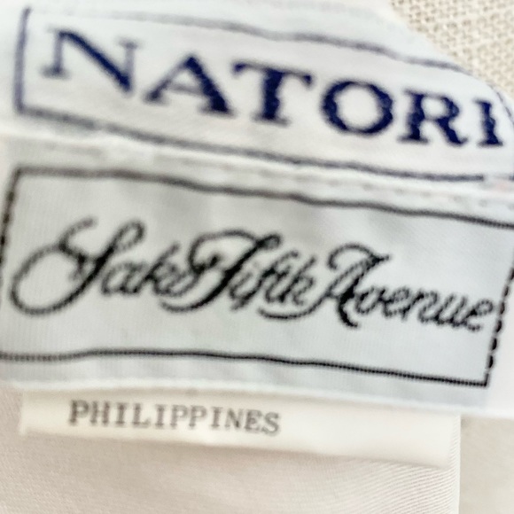 Vintage Natori Floral Embroidered Half Slip Skirt L - FITS LIKE M 6/8/10 - Picture 7 of 10